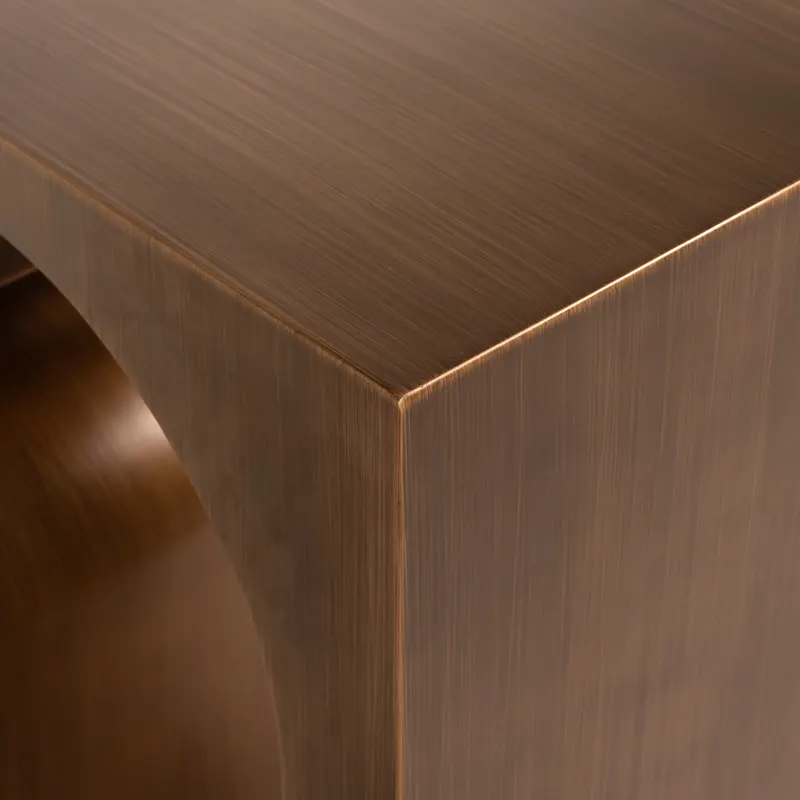 Konsolentisch Alexander Jones, Goldfarben, gebürstet von Richmond Interiors, Produktansicht 6