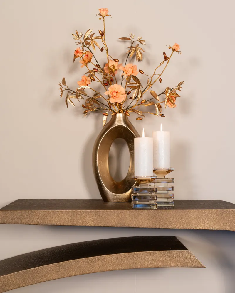 Alhambra, Goldfarben, gebürstet von Richmond Interiors, Wohnbeispiel 12, im Wohnraum