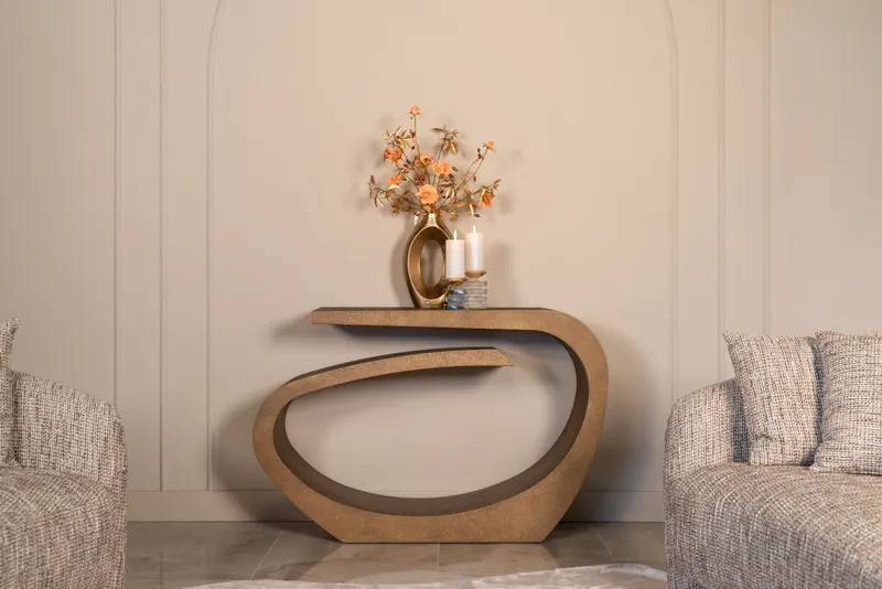 Alhambra, Goldfarben, gebürstet von Richmond Interiors, Wohnbeispiel 13, im Wohnraum