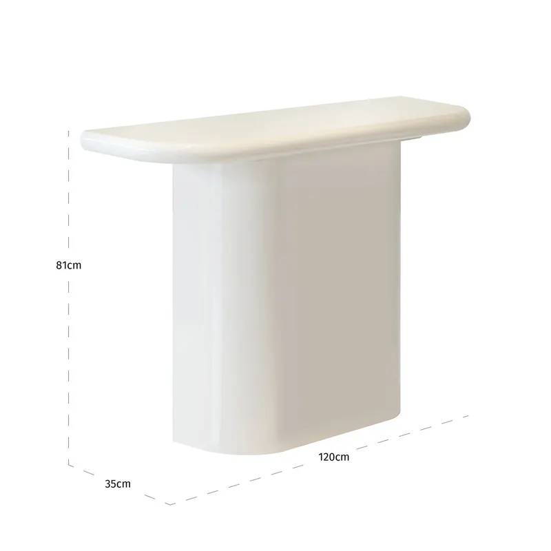 Konsolentisch Blake, Coconut milk von Richmond Interiors, Maßzeichnung 5