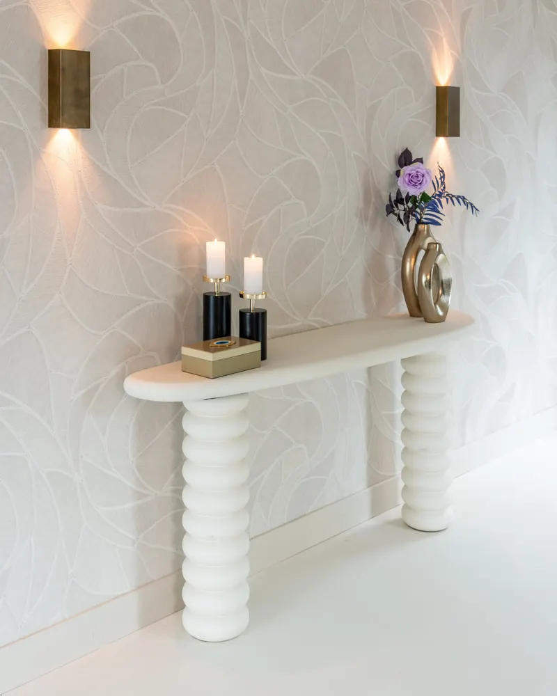 Konsolentisch Bloomstone Weiß 170 cm von Richmond Interiors, Wohnbeispiel 14, im Wohnraum