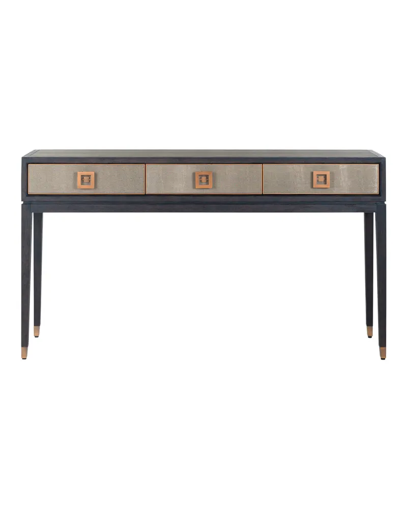 Konsolentisch Bloomville, Brass Shagreen