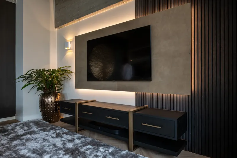 Konsolentisch Cambon, Dunkles Kaffeebraun von Richmond Interiors, Wohnbeispiel 24, im Wohnraum