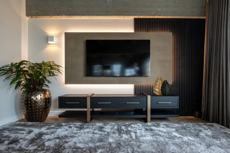 Konsolentisch Cambon, Dunkles Kaffeebraun von Richmond Interiors, Wohnbeispiel 26, im Wohnraum