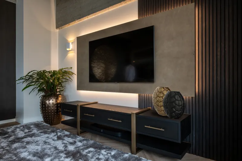 Konsolentisch Cambon, Dunkles Kaffeebraun von Richmond Interiors, Wohnbeispiel 27, im Wohnraum