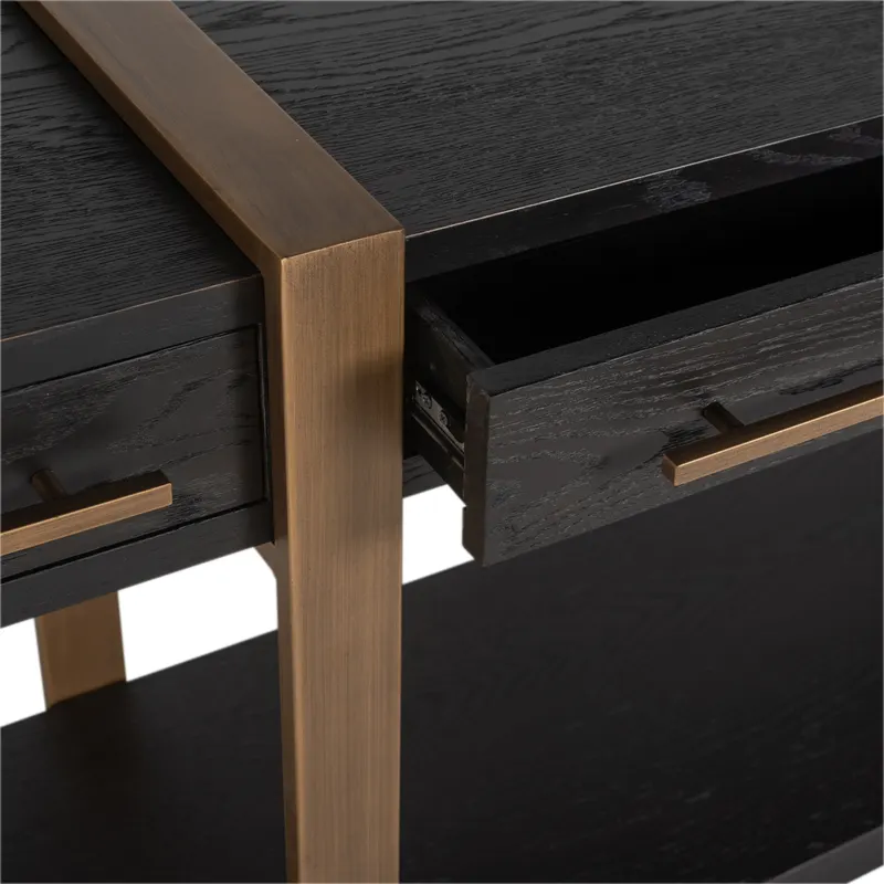 Konsolentisch Cambon, Dunkles Kaffeebraun von Richmond Interiors, Produktansicht 6