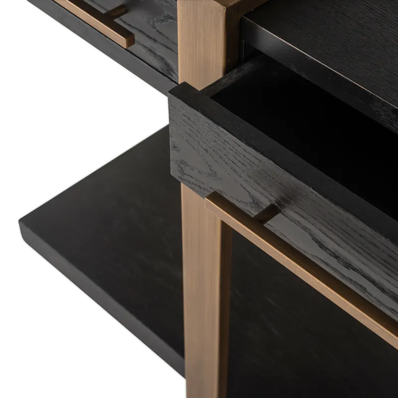 Konsolentisch Cambon, Dunkles Kaffeebraun von Richmond Interiors, Produktansicht 8