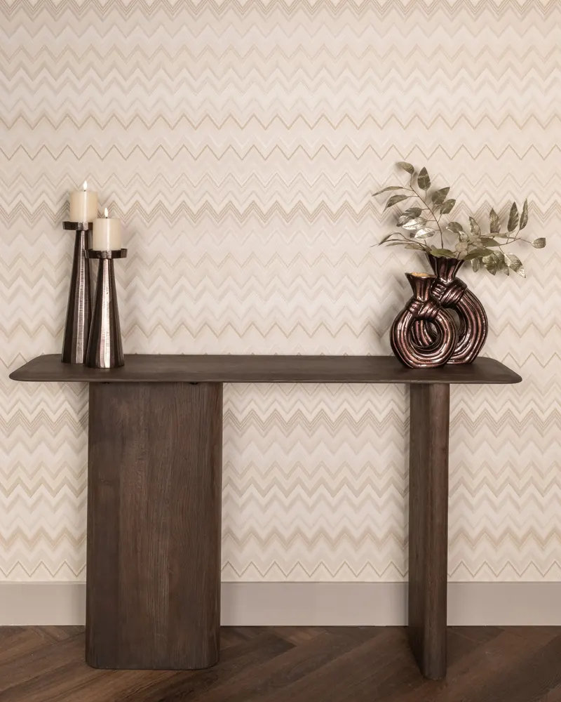 Konsolentisch Castello, Smoked Charcoal von Richmond Interiors, Wohnbeispiel 6, im Wohnraum