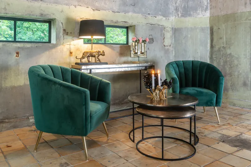 Konsolentisch Chandon, Champagner-Goldfarben von Richmond Interiors, Wohnbeispiel 10, im Wohnraum