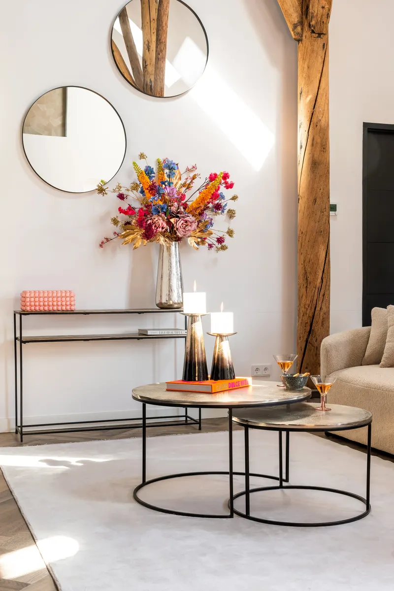 Konsolentisch Chandon, Champagner-Goldfarben von Richmond Interiors, Wohnbeispiel 11, im Wohnraum