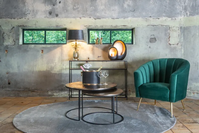 Konsolentisch Chandon, Champagner-Goldfarben von Richmond Interiors, Wohnbeispiel 6, im Wohnraum