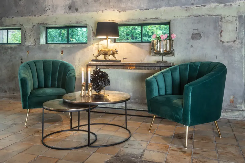 Konsolentisch Chandon, Champagner-Goldfarben von Richmond Interiors, Wohnbeispiel 9, im Wohnraum