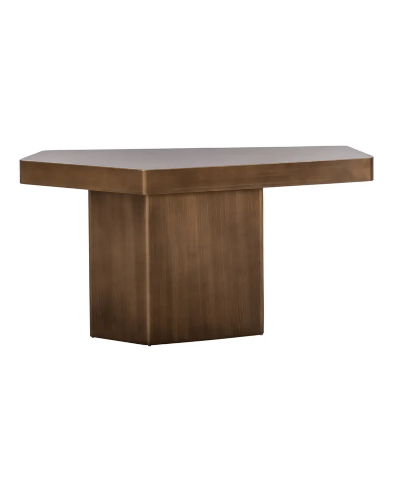 Konsolentisch Hexa, Goldfarben, gebürstet von Richmond Interiors