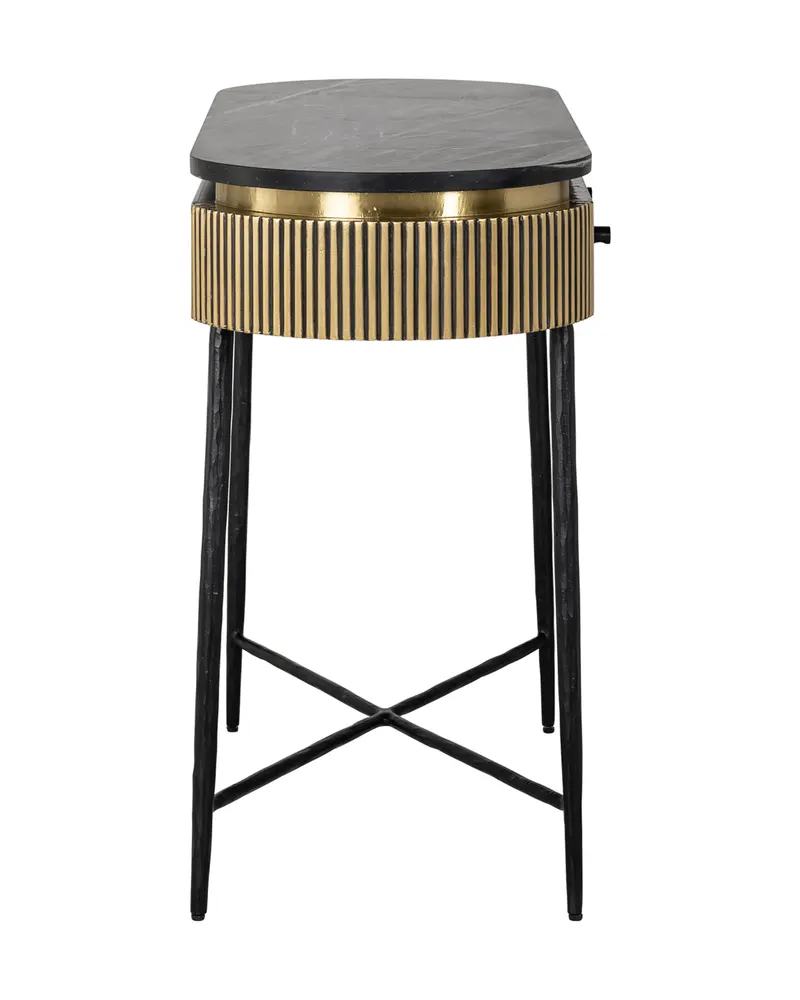 Konsolentisch Ironville, Goldfarben von Richmond Interiors, Produktansicht 4