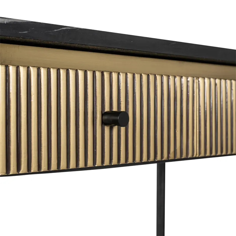 Konsolentisch Ironville, Goldfarben von Richmond Interiors, Produktansicht 7