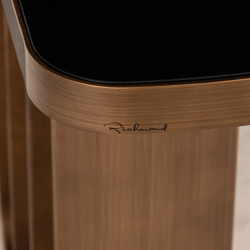 Konsolentisch Locarno, Goldfarben, gebürstet von Richmond Interiors, Produktansicht 11