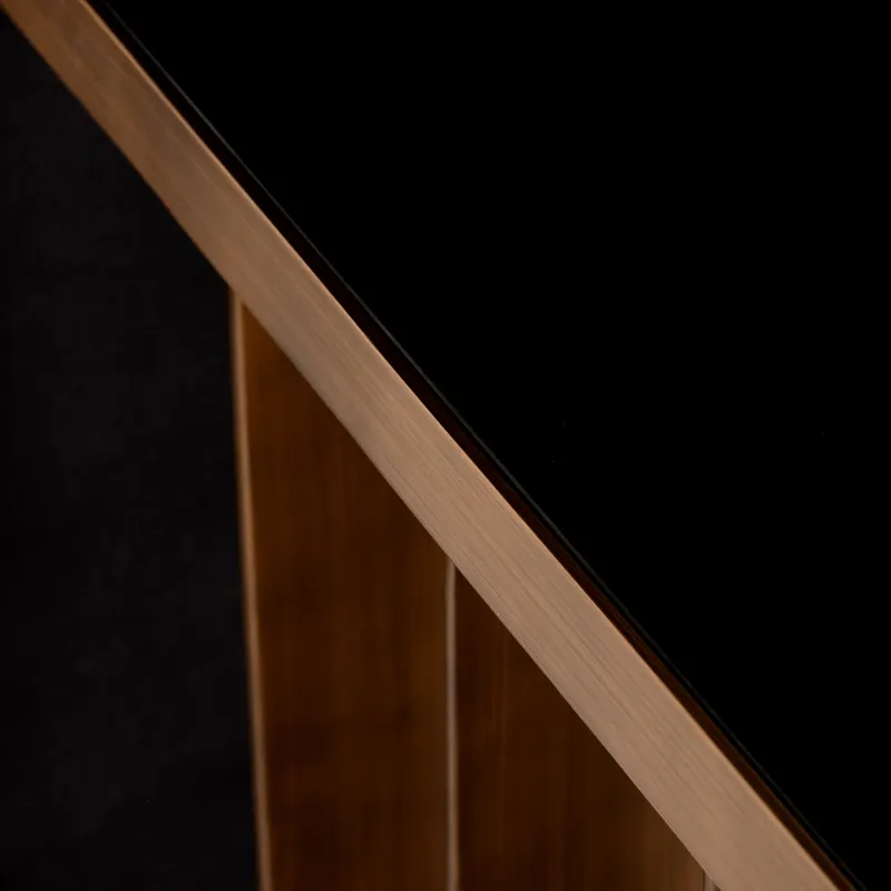 Konsolentisch Locarno, Goldfarben, gebürstet von Richmond Interiors, Produktansicht 9