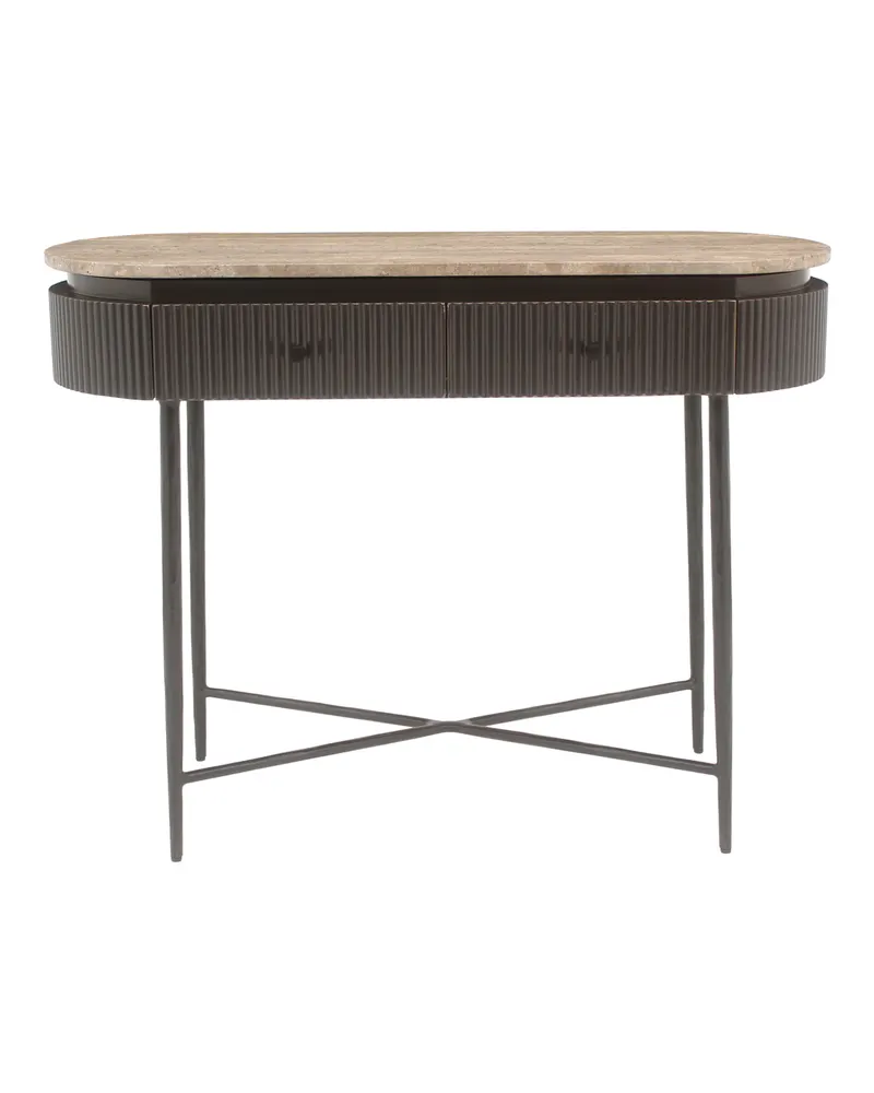 Konsolentisch Russo, Ash brown, Braun