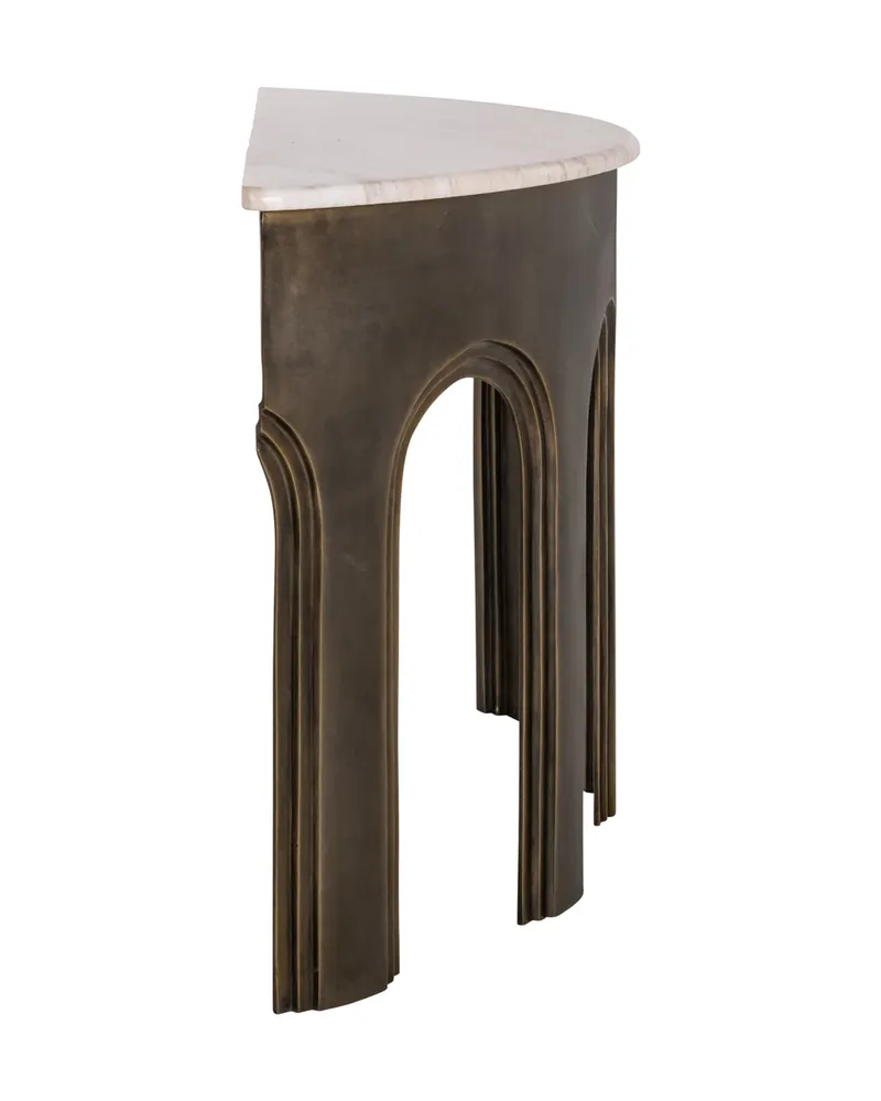 Konsolentisch Sanchis, Messingfarben antik von Richmond Interiors, Produktansicht 3