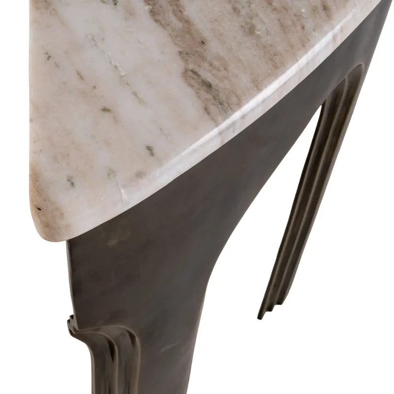Konsolentisch Sanchis, Messingfarben antik von Richmond Interiors, Produktansicht 5