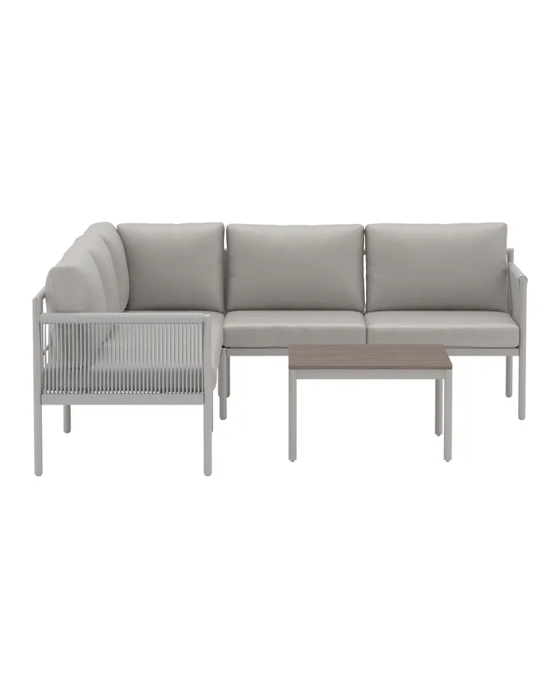 Kos Gartenlounge mit L-Ecksofa und Polywood-Tisch, Ansicht 3