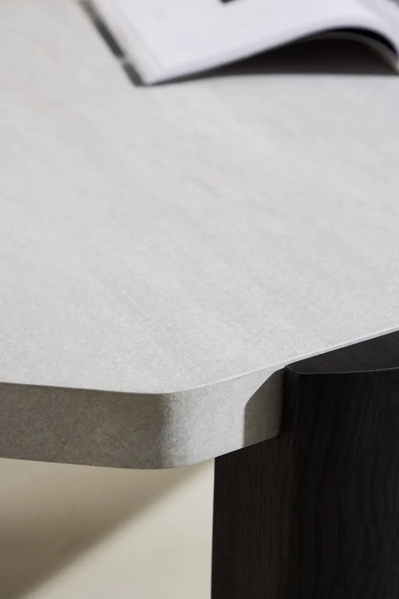 Kres ovaler Couchtisch 125 × 71 cm, im Wohnraum, Ansicht 4