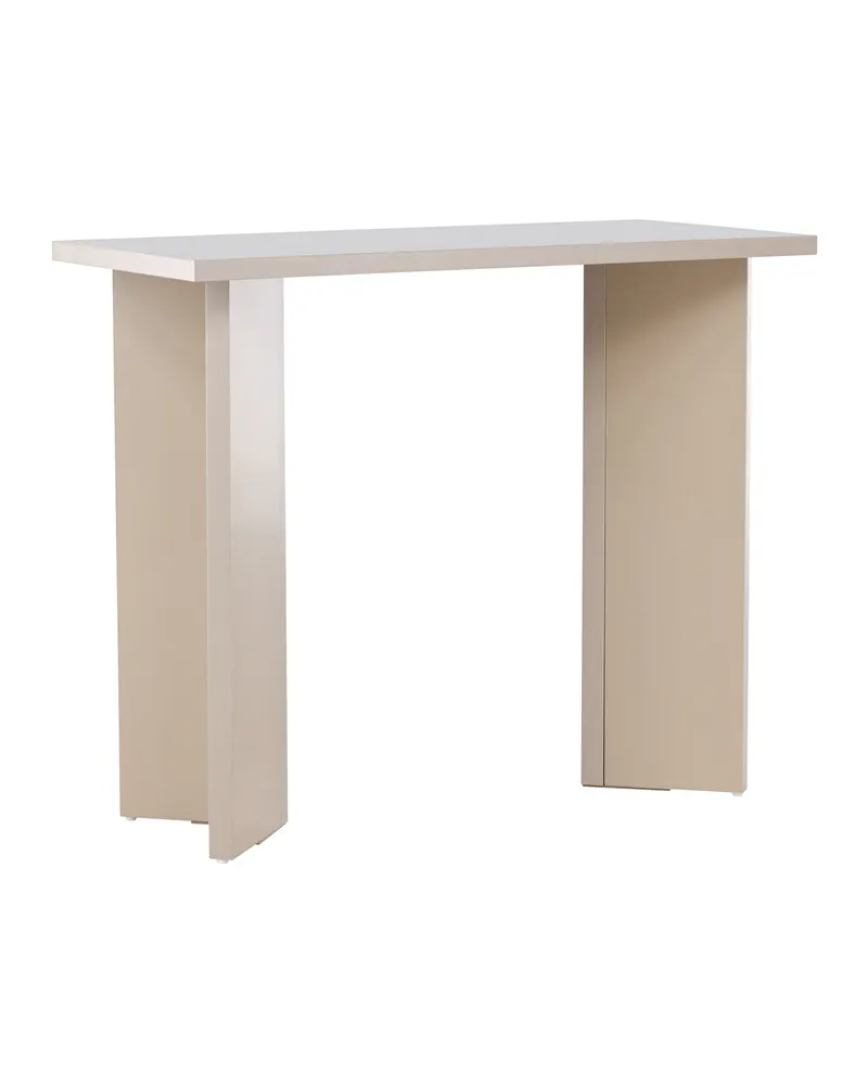 Kristiansund Schreibtisch in Beige mit Plattenwangen
