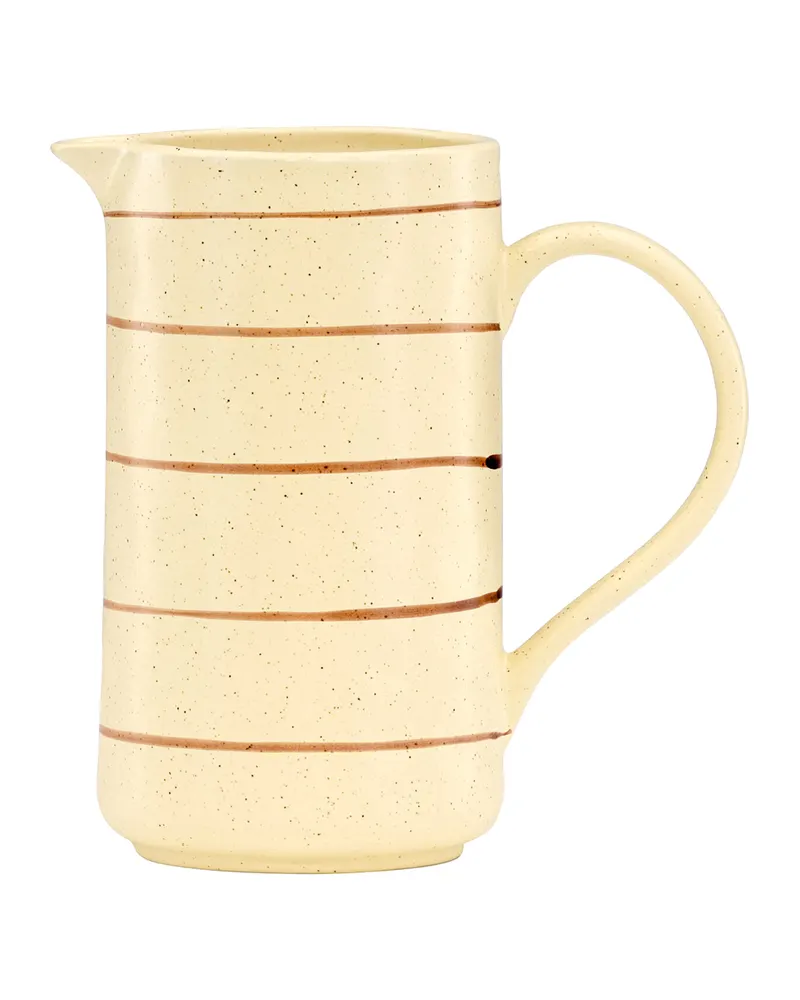 Kutie Milchkrug aus Porzellan, 22 cm hoch, mit Streifen