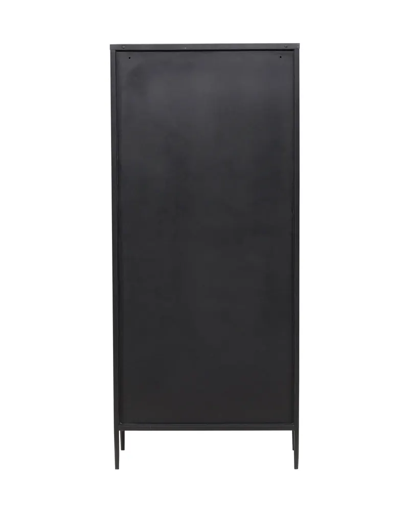 La Paz Highboard mit Glastüren und Schubladen in Schwarz, Ansicht 10