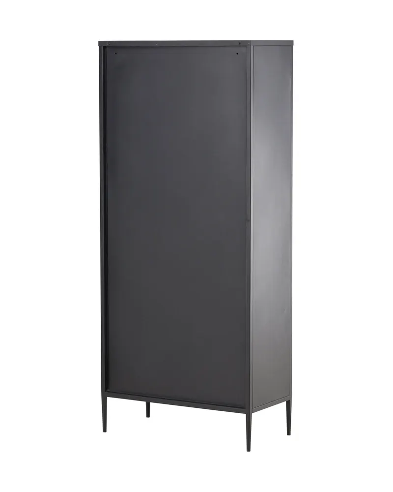La Paz Highboard mit Glastüren und Schubladen in Schwarz, Ansicht 11