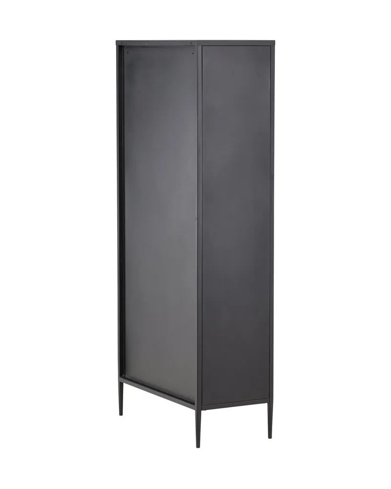 La Paz Highboard mit Glastüren und Schubladen in Schwarz, Ansicht 12