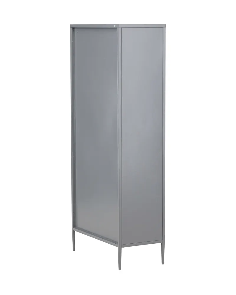 La Paz Highboard mit Glastüren und Schubladen in Hellgrau, Ansicht 12