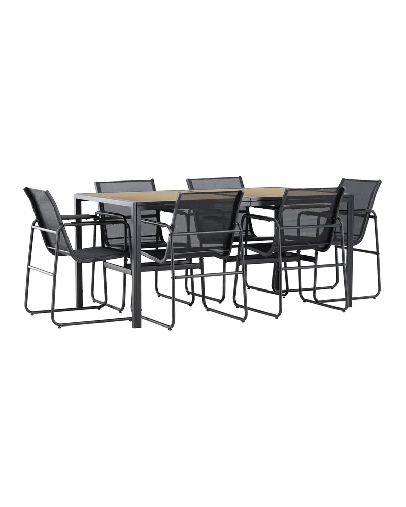 Lampedusa Gartenmöbel-Set mit Tisch und 6 Stühlen, Ansicht 9