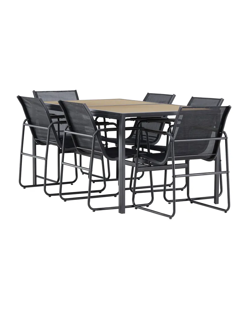 Lampedusa Gartenmöbel-Set mit Tisch und 6 Stühlen, Ansicht 11
