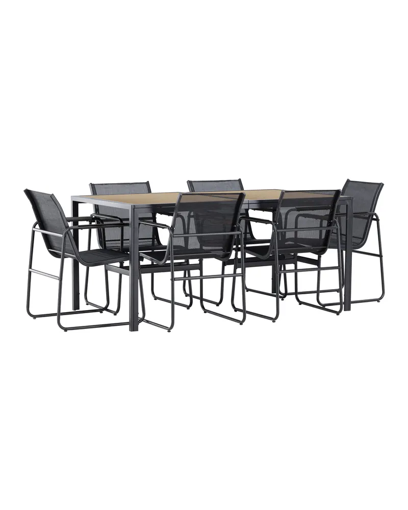 Lampedusa Gartenmöbel-Set mit Tisch und 6 Stühlen, Ansicht 12