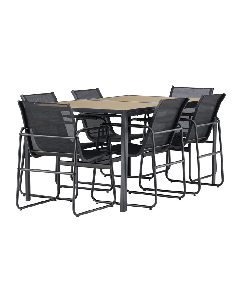 Lampedusa Gartenmöbel-Set mit Tisch und 6 Stühlen, Ansicht 2