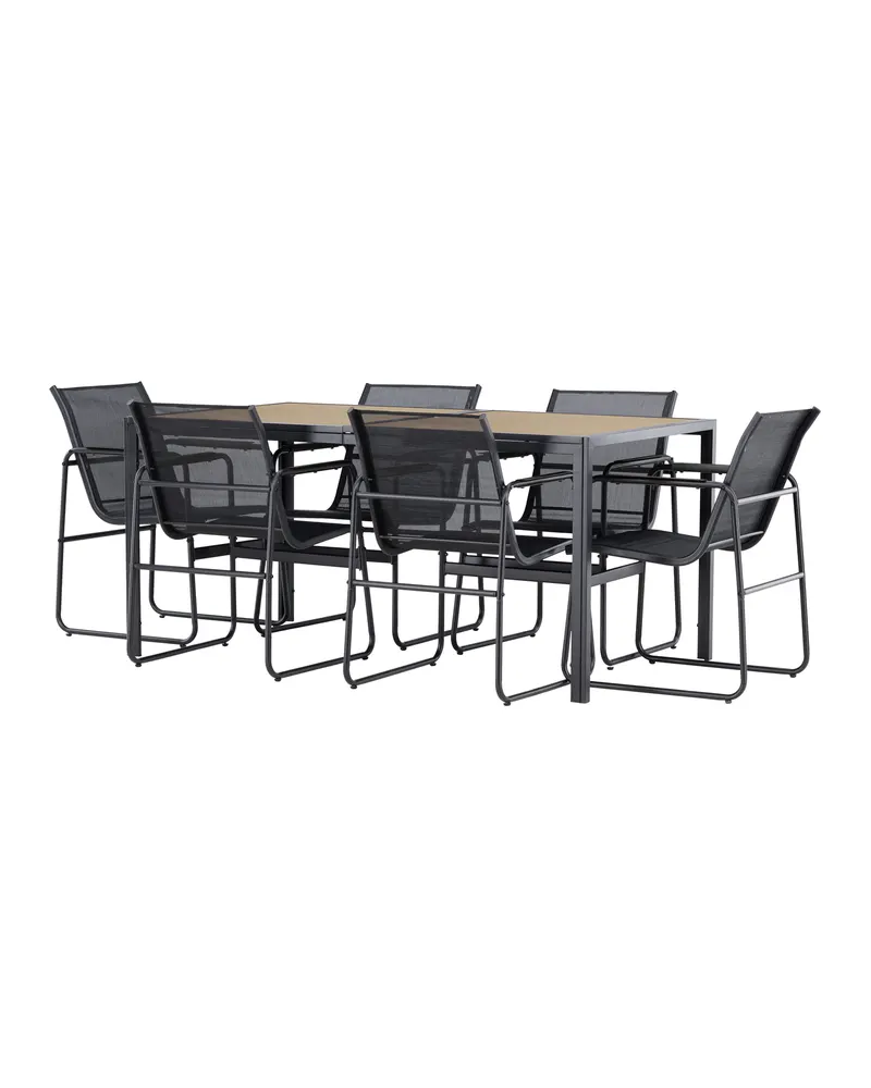 Lampedusa Gartenmöbel-Set mit Tisch und 6 Stühlen, Ansicht 3