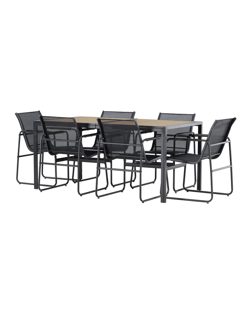 Lampedusa Gartenmöbel-Set mit Tisch und 6 Stühlen, Ansicht 5