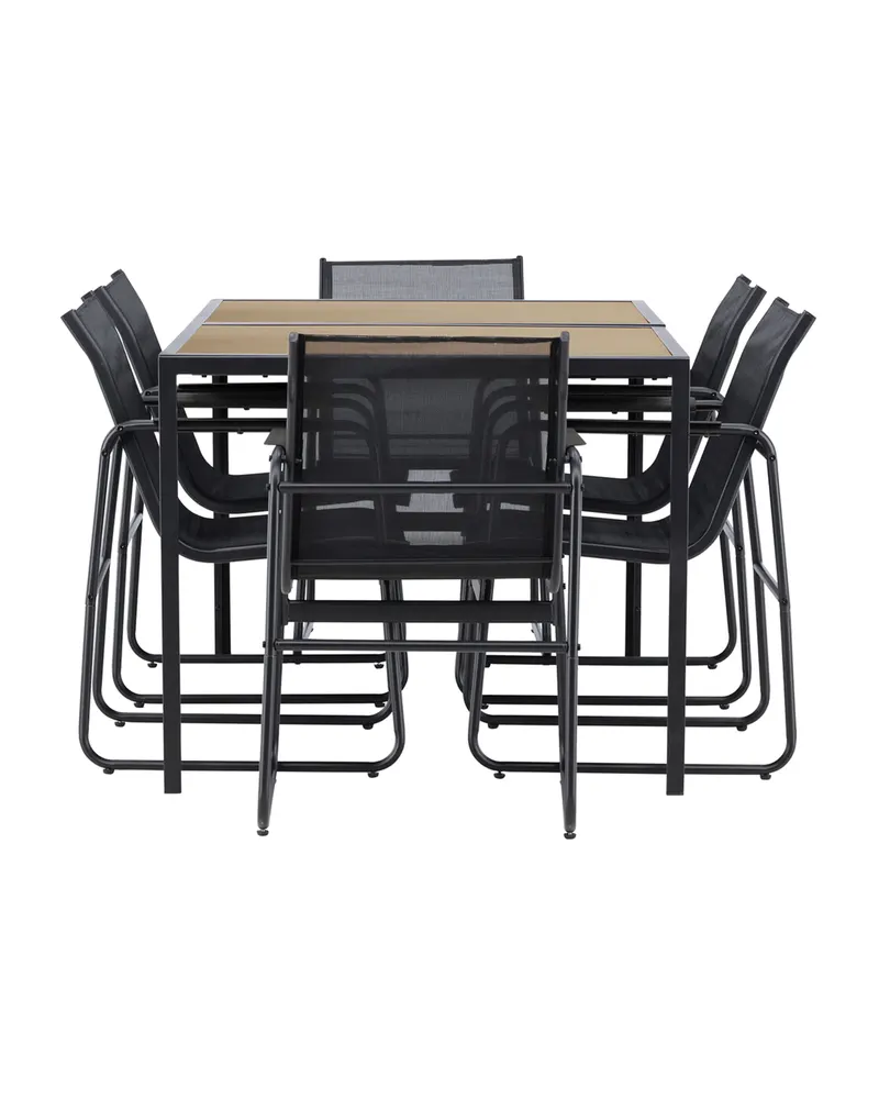 Lampedusa Gartenmöbel-Set mit Tisch und 6 Stühlen, Ansicht 7