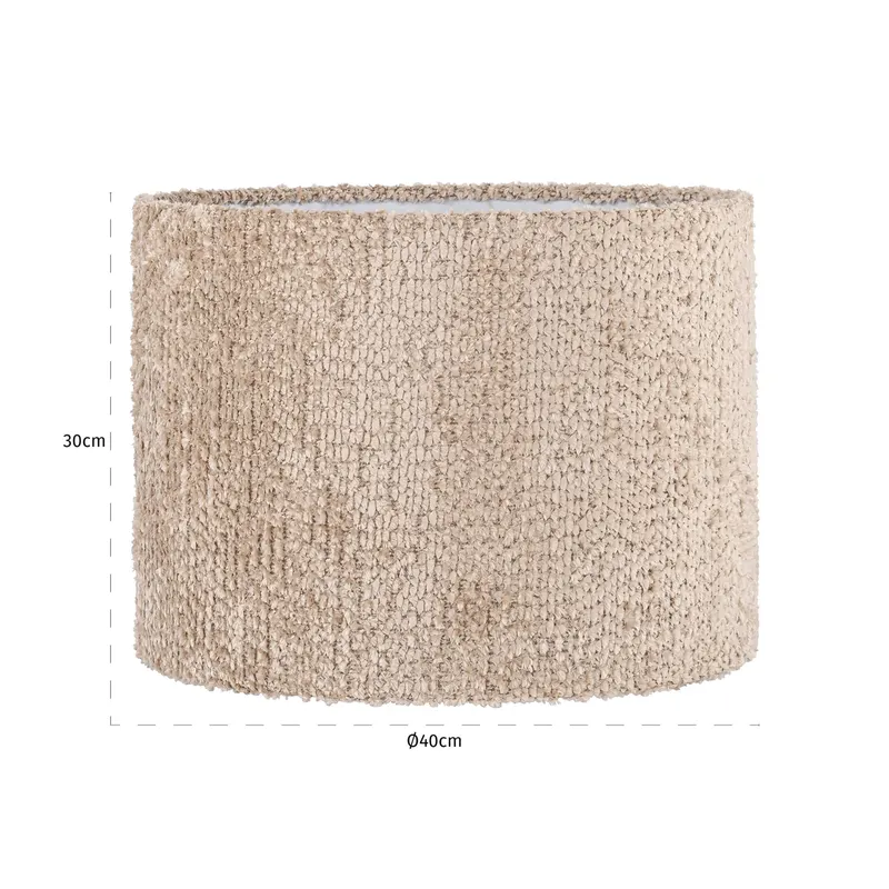 Lampenschirm Emily, Lovely beige, 40Ø cm von Richmond Interiors, Maßzeichnung 3
