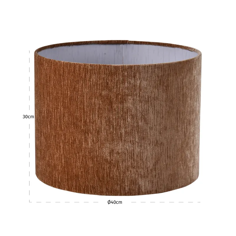 Lampenschirm Ziba 40 cm in mocha mousse von Richmond Interiors, Maßzeichnung 4
