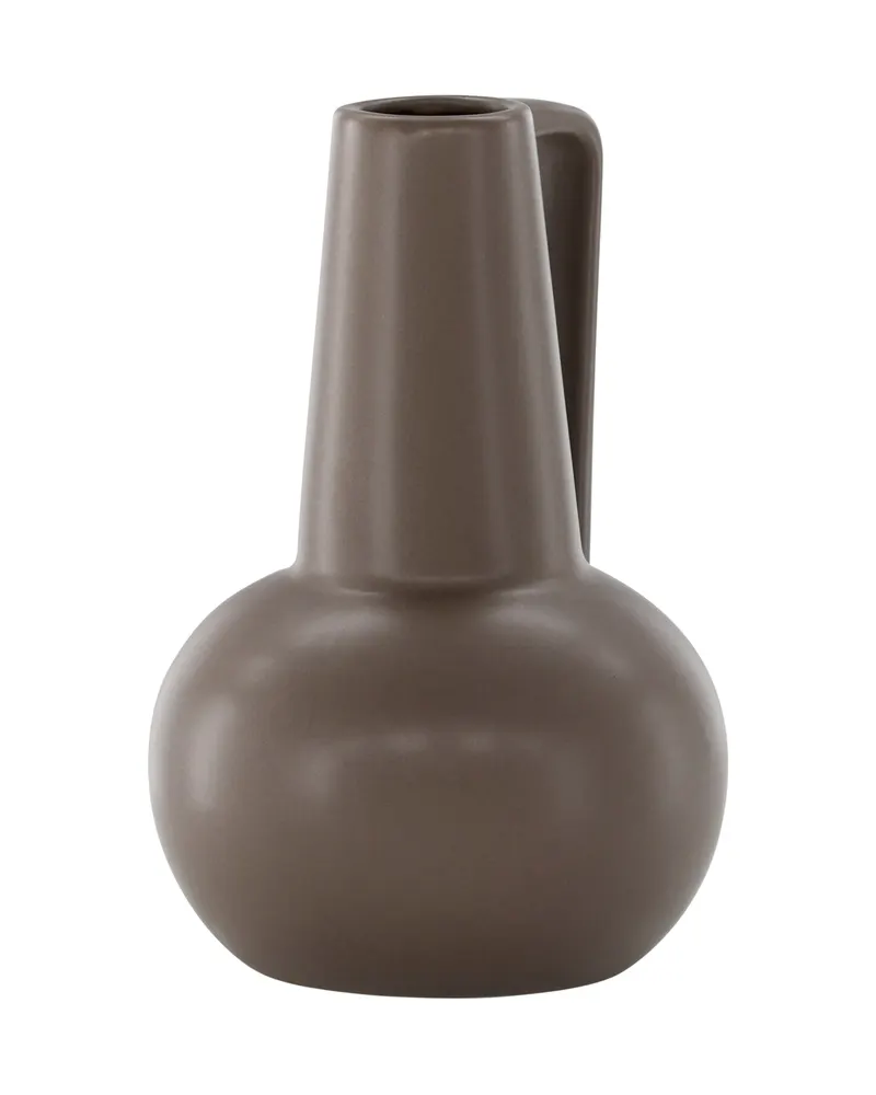 Lane Vase in Krugform mit Henkel in Braun, Ansicht 8
