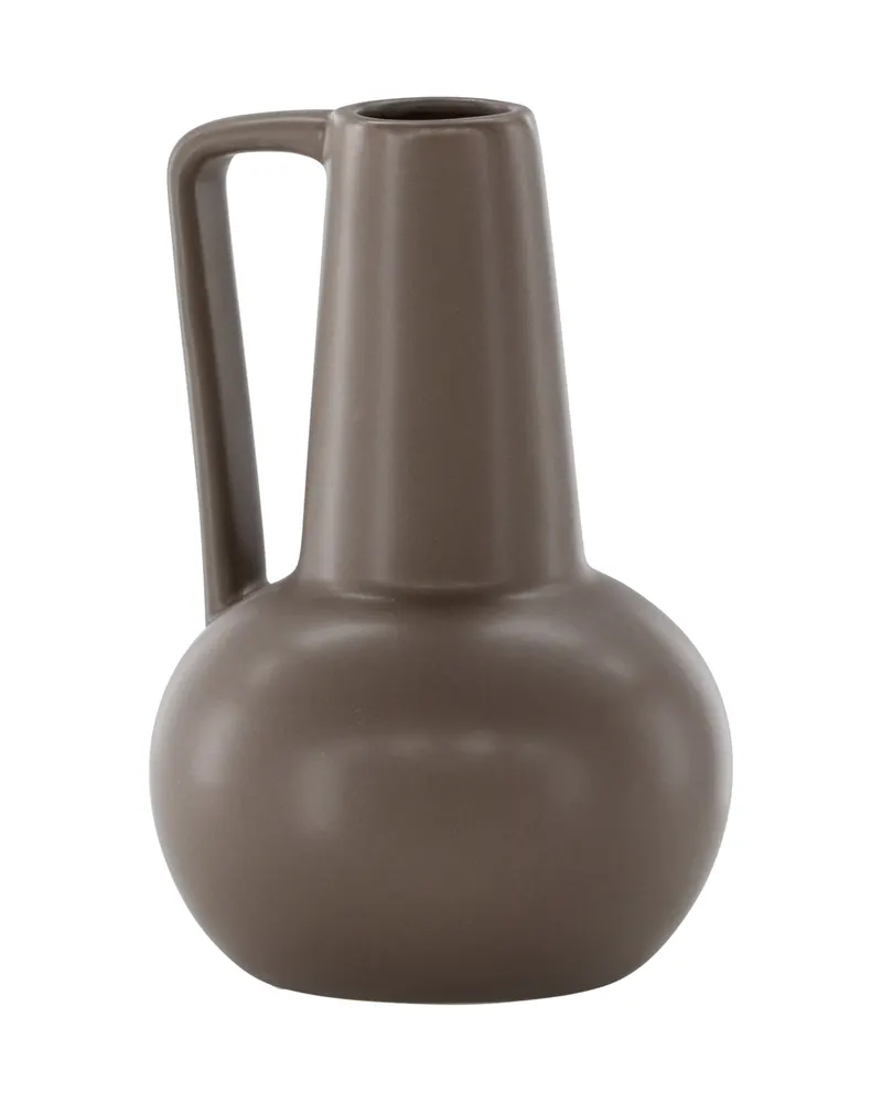 Lane Vase in Krugform mit Henkel in Braun, Ansicht 5