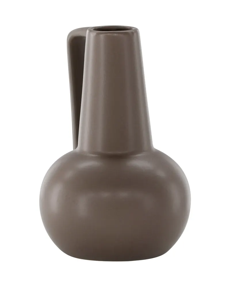 Lane Vase in Krugform mit Henkel in Braun, Ansicht 6