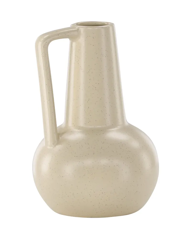 Lane Vase in Krugform mit Henkel in Beige, Ansicht 2