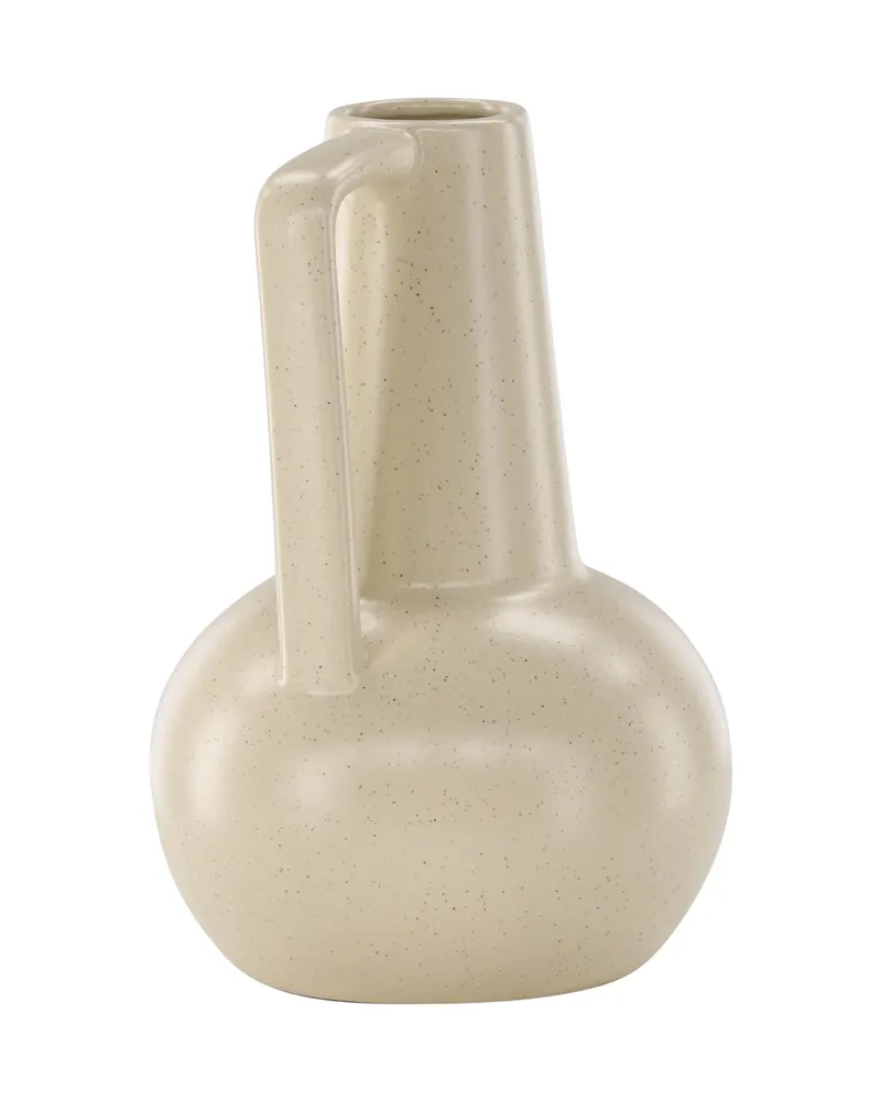 Lane Vase in Krugform mit Henkel in Beige, Ansicht 3