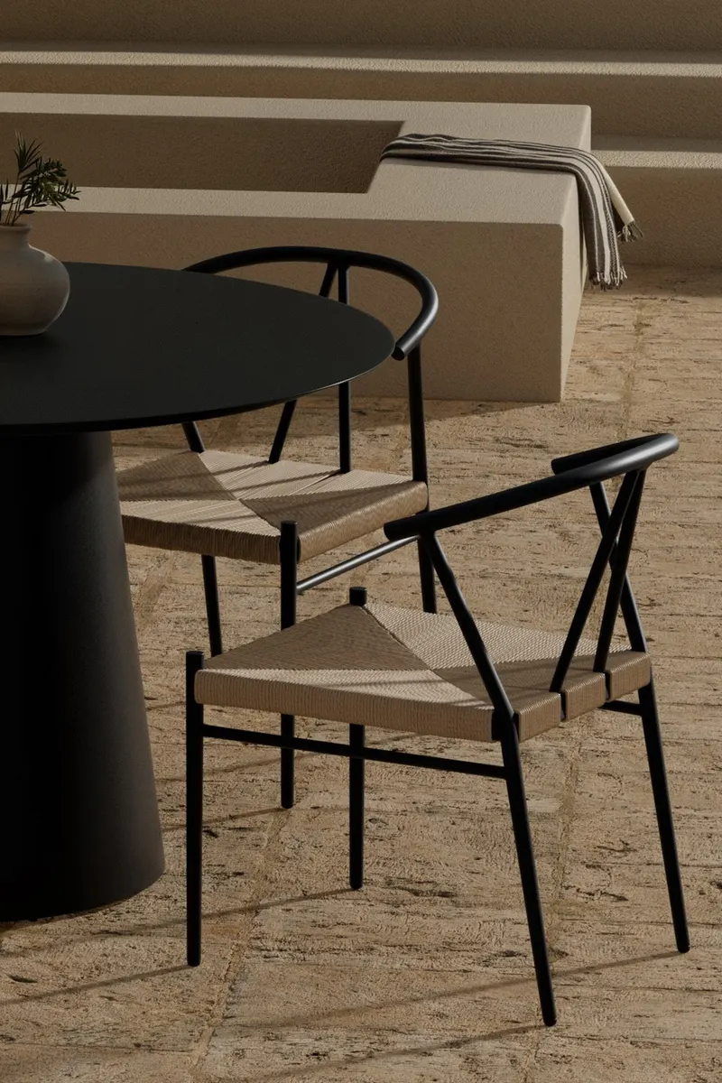 Lanzo & Alfons Gartentisch mit Stühlen, im Wohnraum, Ansicht 2