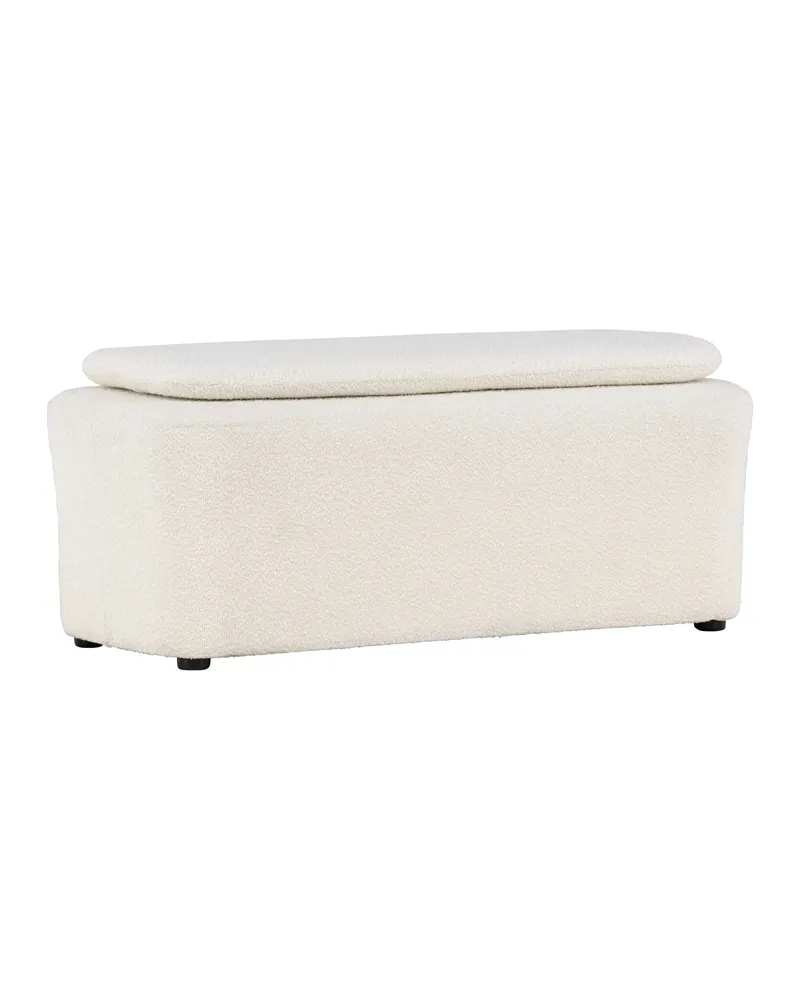Laurel rechteckiger Bouclé-Hocker, Ansicht 10