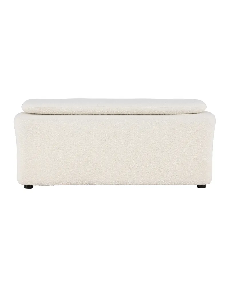 Laurel rechteckiger Bouclé-Hocker, Ansicht 2