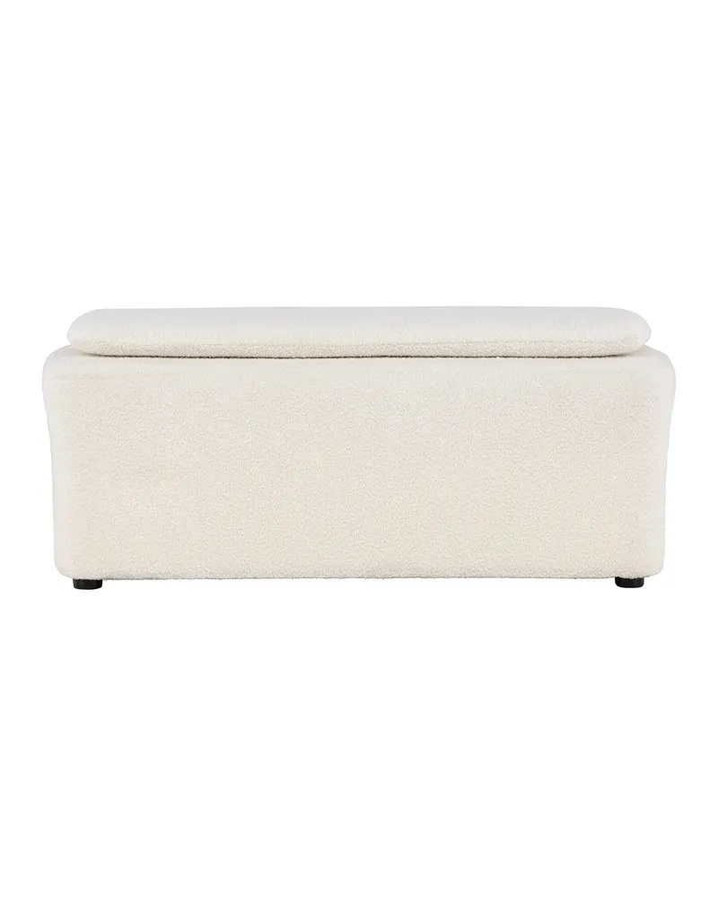 Laurel rechteckiger Bouclé-Hocker, Ansicht 6